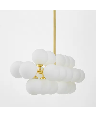 NOWOCZESNA LAMPA WISZĄCA KLASYCZNE ZŁOTO PETRICA W24