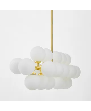 NOWOCZESNA LAMPA WISZĄCA KLASYCZNE ZŁOTO PETRICA W24