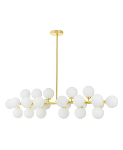 NOWOCZESNA LAMPA WISZĄCA KLASYCZNE ZŁOTO PETRICA W24