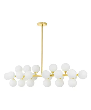 NOWOCZESNA LAMPA WISZĄCA KLASYCZNE ZŁOTO PETRICA W24