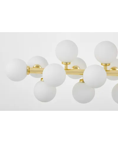 NOWOCZESNA LAMPA WISZĄCA KLASYCZNE ZŁOTO PETRICA W24