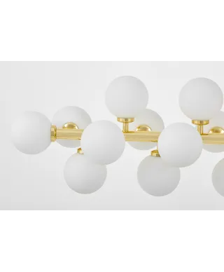 NOWOCZESNA LAMPA WISZĄCA KLASYCZNE ZŁOTO PETRICA W24