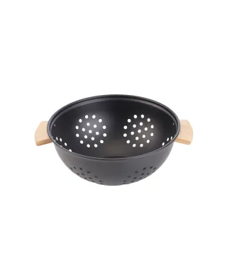 MODERN KITCHEN Durszlak 24xH10cm z bambusowymi rączkami