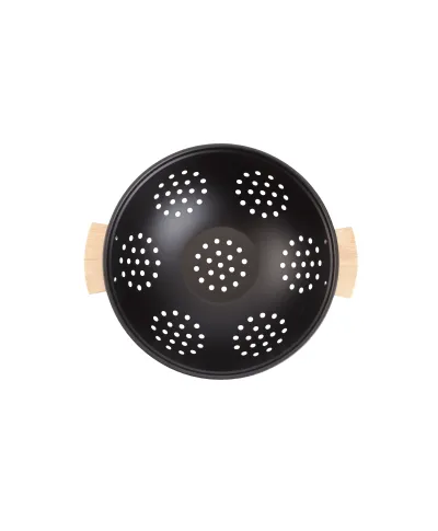 MODERN KITCHEN Durszlak 24xH10cm z bambusowymi rączkami