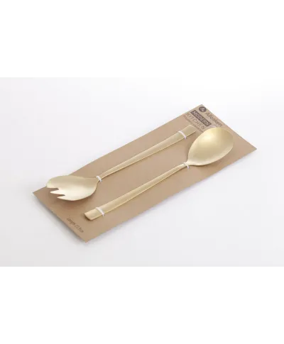 MODERN KITCHEN komplet 2 łyżek sałatkowych 23,8cm złote