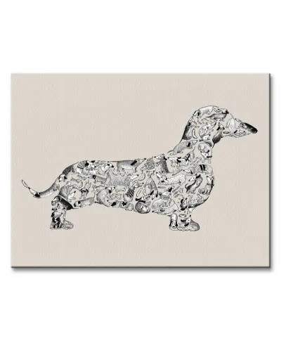 Dachshund - Obraz na płótnie