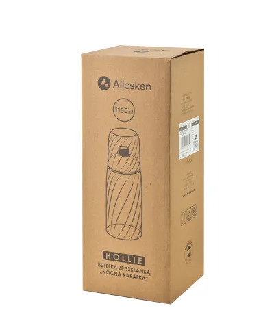 HOLLIE Butelka ze szklanką 1,1L
