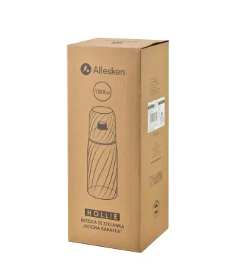 HOLLIE Butelka ze szklanką 1,1L