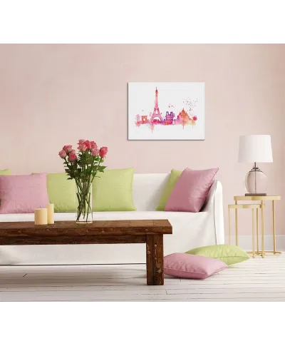 Paris Skyline - Obraz na płótnie
