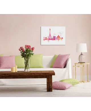 Paris Skyline - Obraz na płótnie