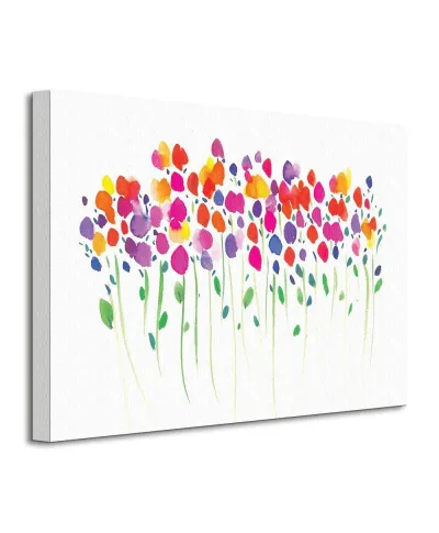 Vibrant Floral - Obraz na płótnie