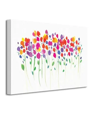 Vibrant Floral - Obraz na płótnie