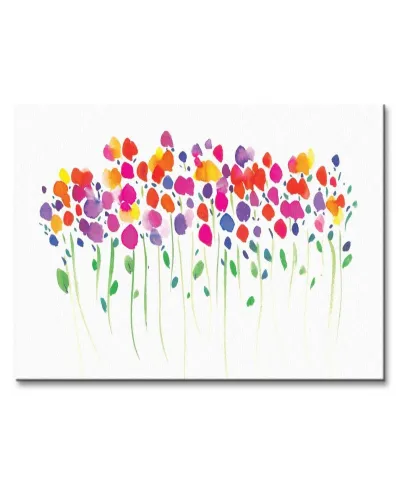 Vibrant Floral - Obraz na płótnie