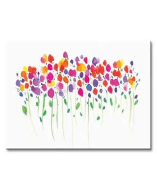 Vibrant Floral - Obraz na płótnie