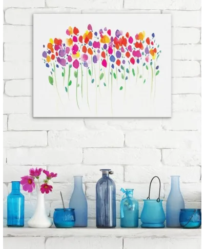 Vibrant Floral - Obraz na płótnie