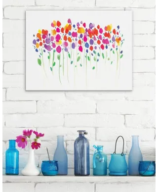 Vibrant Floral - Obraz na płótnie