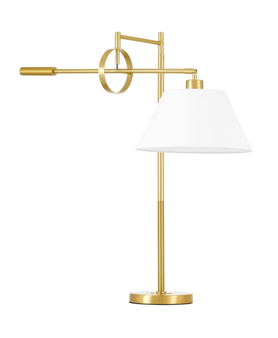 LAMPA NOCNA BIURKOWA MOSIĘŻNO-BIAŁA TURINA