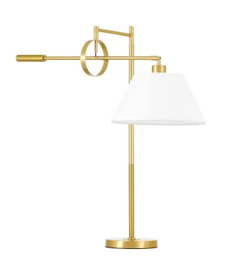 LAMPA NOCNA BIURKOWA MOSIĘŻNO-BIAŁA TURINA