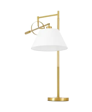 LAMPA NOCNA BIURKOWA MOSIĘŻNO-BIAŁA TURINA