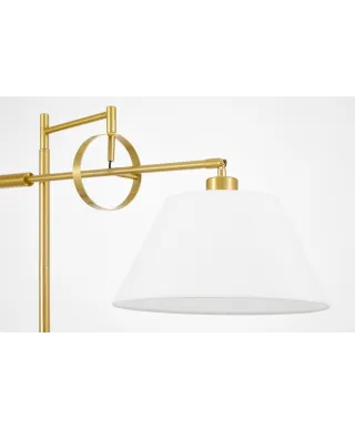 LAMPA NOCNA BIURKOWA MOSIĘŻNO-BIAŁA TURINA