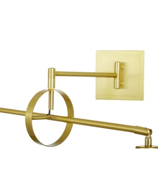 LAMPA ŚCIENNA KINKIET MOSIĘŻNO-BIAŁY TURINA