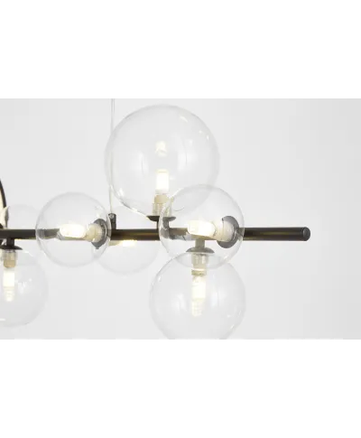 NOWOCZESNA LAMPA WISZĄCA CZARNA MERIDO W7