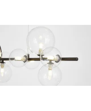 NOWOCZESNA LAMPA WISZĄCA CZARNA MERIDO W7