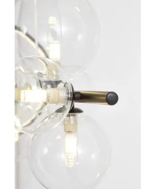 NOWOCZESNA LAMPA WISZĄCA CZARNA MERIDO W7