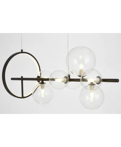 NOWOCZESNA LAMPA WISZĄCA CZARNA MERIDO W7