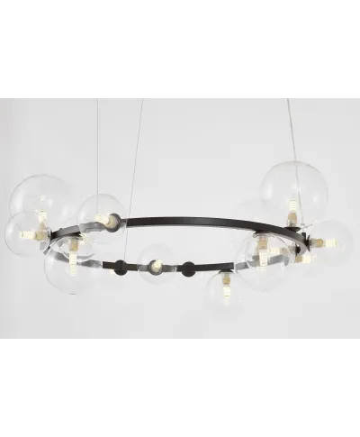 NOWOCZESNA LAMPA WISZĄCA CZARNA MERIDO W15