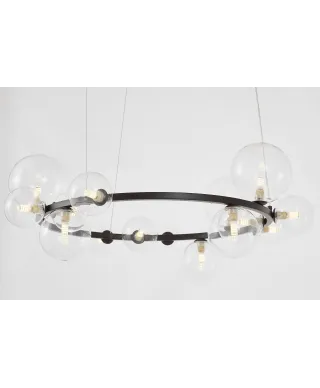 NOWOCZESNA LAMPA WISZĄCA CZARNA MERIDO W15