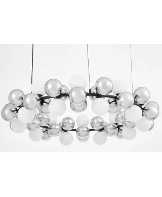 NOWOCZESNA LAMPA WISZĄCA CZARNA SAONA W60