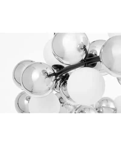 NOWOCZESNA LAMPA WISZĄCA CZARNA SAONA W60