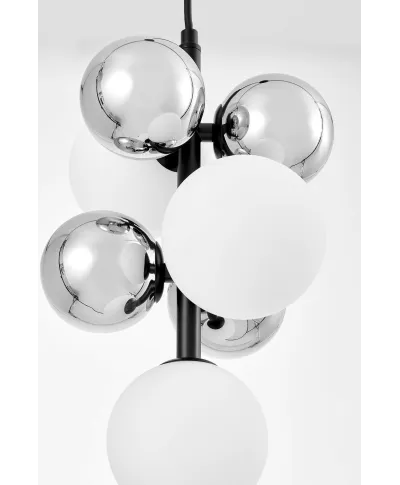 NOWOCZESNA LAMPA WISZĄCA CZARNA SAONA W7