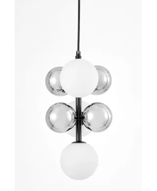 NOWOCZESNA LAMPA WISZĄCA CZARNA SAONA W7