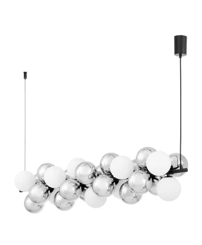 NOWOCZESNA LAMPA WISZĄCA CZARNA SAONA W27