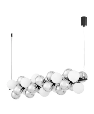 NOWOCZESNA LAMPA WISZĄCA CZARNA SAONA W27