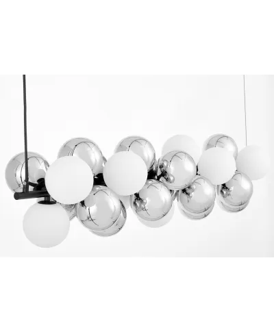 NOWOCZESNA LAMPA WISZĄCA CZARNA SAONA W27