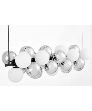 NOWOCZESNA LAMPA WISZĄCA CZARNA SAONA W27