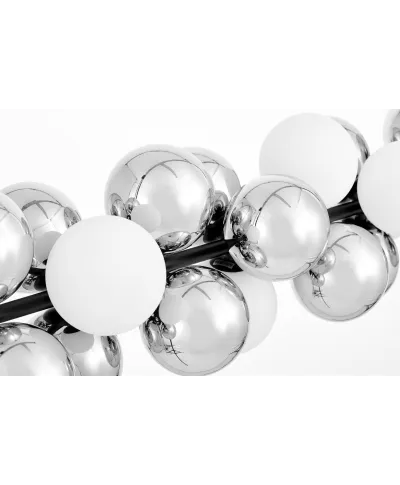 NOWOCZESNA LAMPA WISZĄCA CZARNA SAONA W27