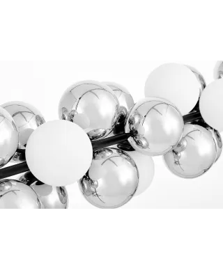 NOWOCZESNA LAMPA WISZĄCA CZARNA SAONA W27