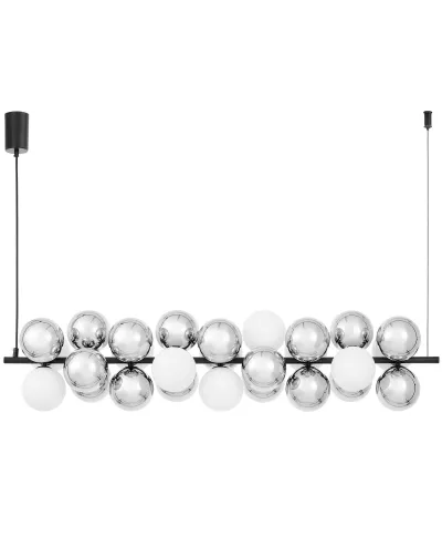 NOWOCZESNA LAMPA WISZĄCA CZARNA SAONA W27