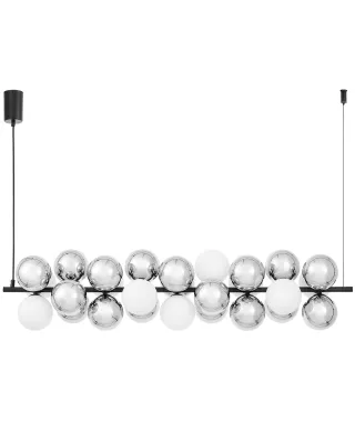 NOWOCZESNA LAMPA WISZĄCA CZARNA SAONA W27