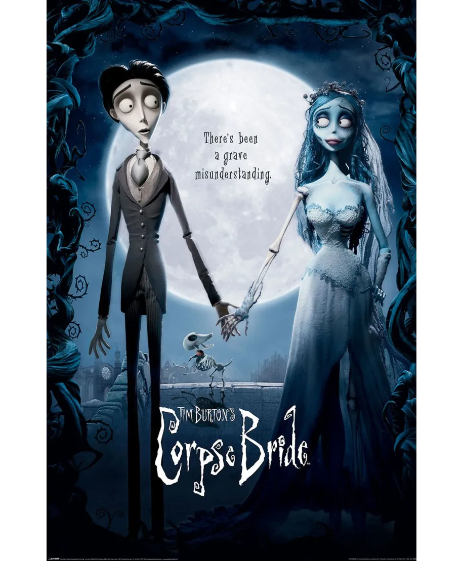 Corpse Bride Emily and Victor - plakat