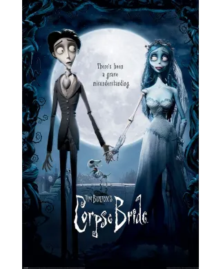 Corpse Bride Emily and Victor - plakat