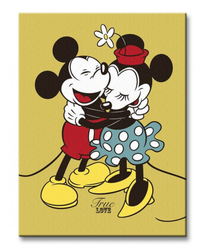 Mickey & Minnie Mouse (True Love) - Obraz na płótnie