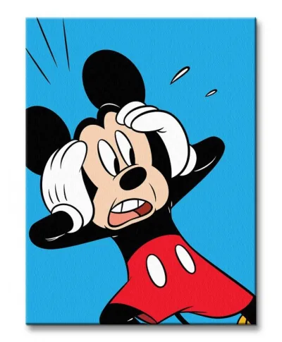 Mickey Mouse (Shocked) - Obraz na płótnie