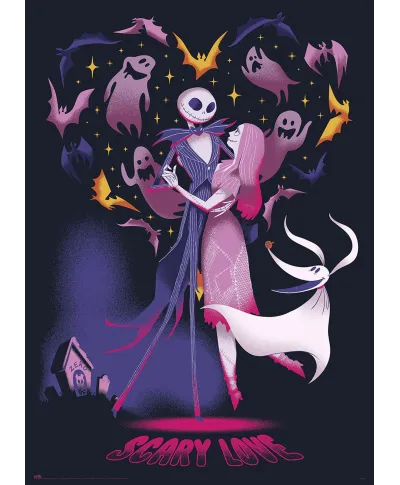 Disney Nightmare Before Christmas - świecący plakat