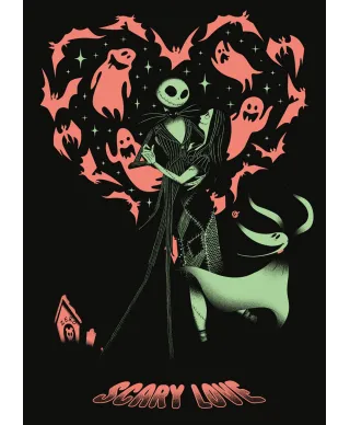 Disney Nightmare Before Christmas - świecący plakat