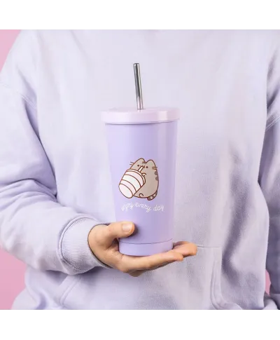 Pusheen Moments - kubek ze słomką